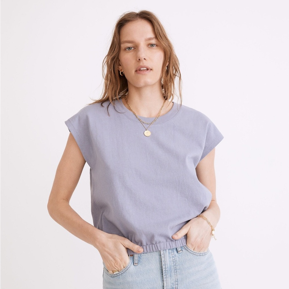 Madewell Tee Banded Muscle Tee Size Small‎